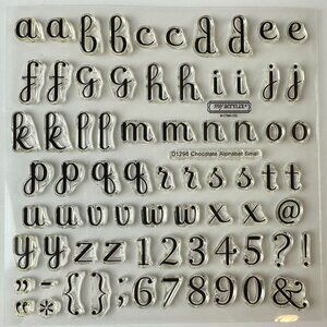 CTMH My Acrylix Stamps Small Chocolate Alphabet & Numbers Set d1296